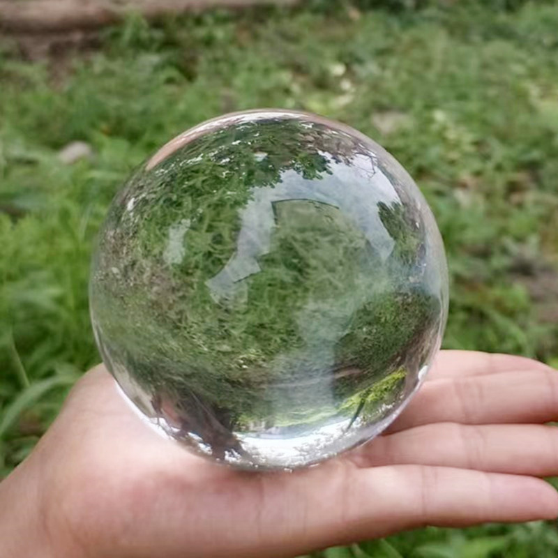 White Crystal Ball Feng Shui Transparent Ball Photo Photography Crystal Glass Ball Home Decoration Living Room Desk Ornaments
