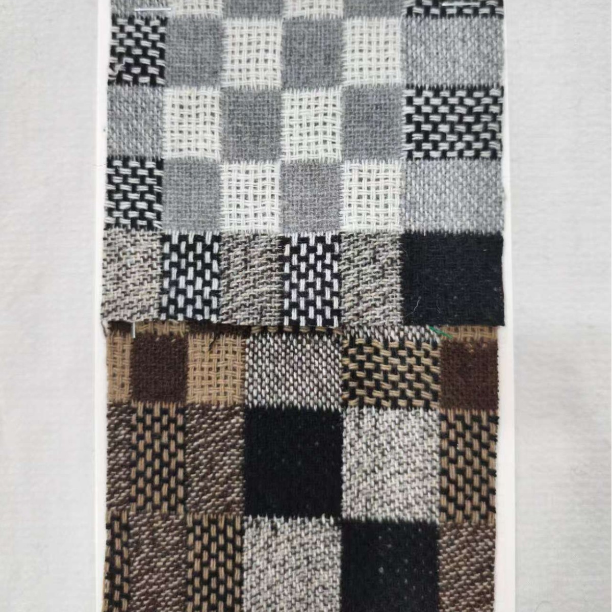 in stock supply woolen small plaid clothing/shoes and hats/bags fabric fabric/doll fabric Shaoxing fabric