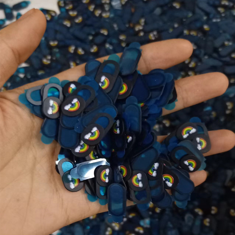 Cross-border Explosions Camera Protective Cover Mobile Phone Computer Tablet Universal Metal Privacy Cover Oval T1 Occlusion Sticker