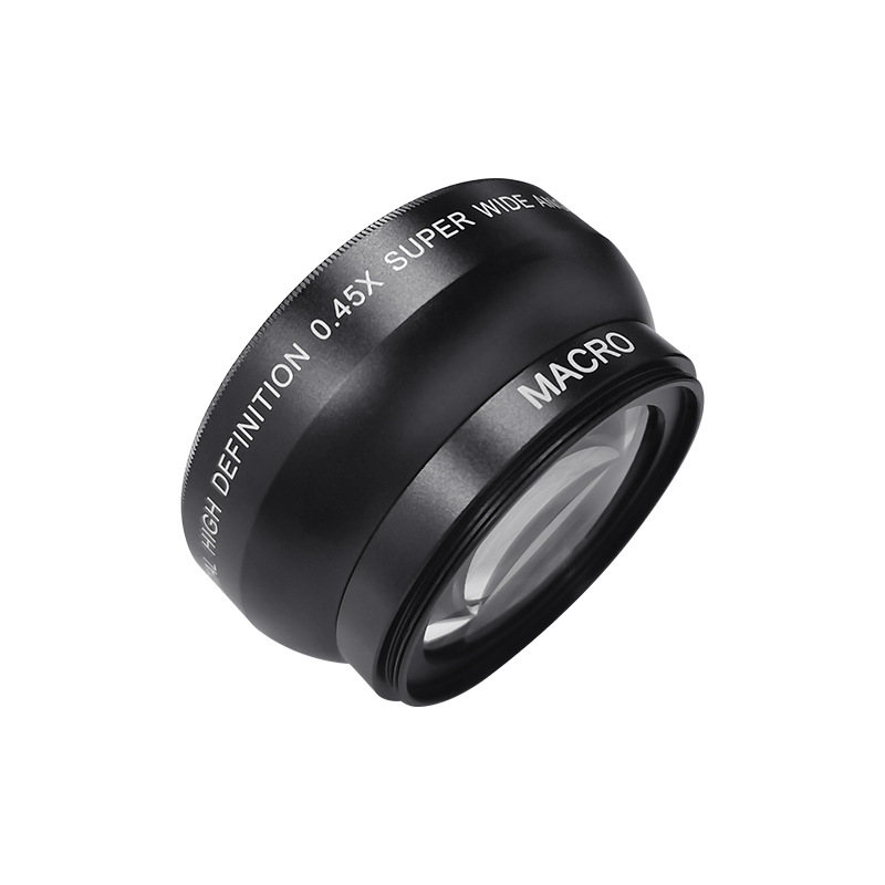 0.45X 52мм широкоугольный цифровой объектив, универсальный для беззеркальных камер, 2-в-1, ультраширокий