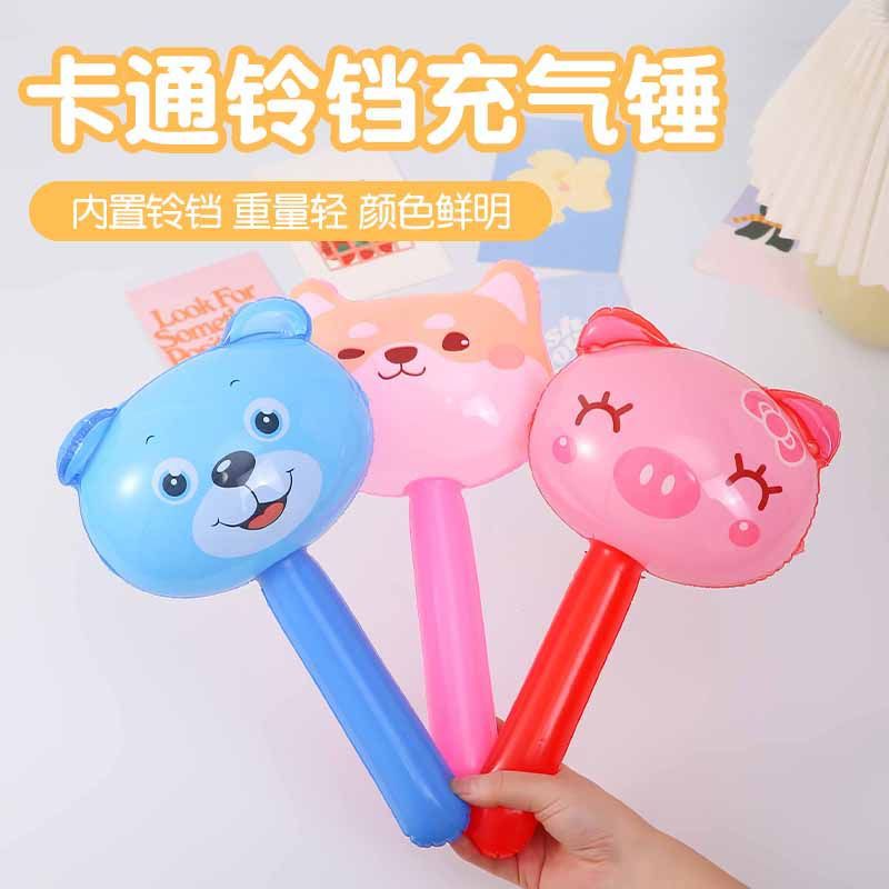 Детские мультяшные популярные игрушки надувной животный маленький молоток подарок на выпускной в детском саду производитель надувного молотка оптовая продажа
