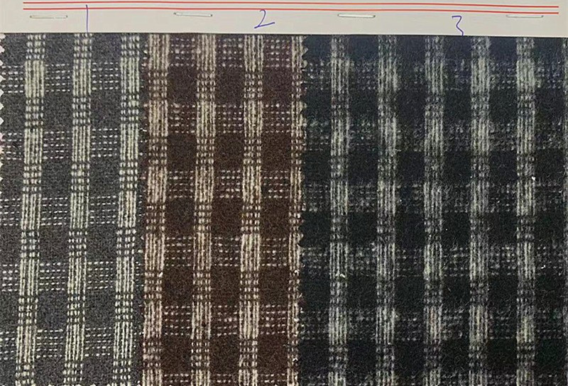 Ready Supply of Brushed Small Plaid Clothing/shoes and Hats/luggage Fabric with Beautiful Price