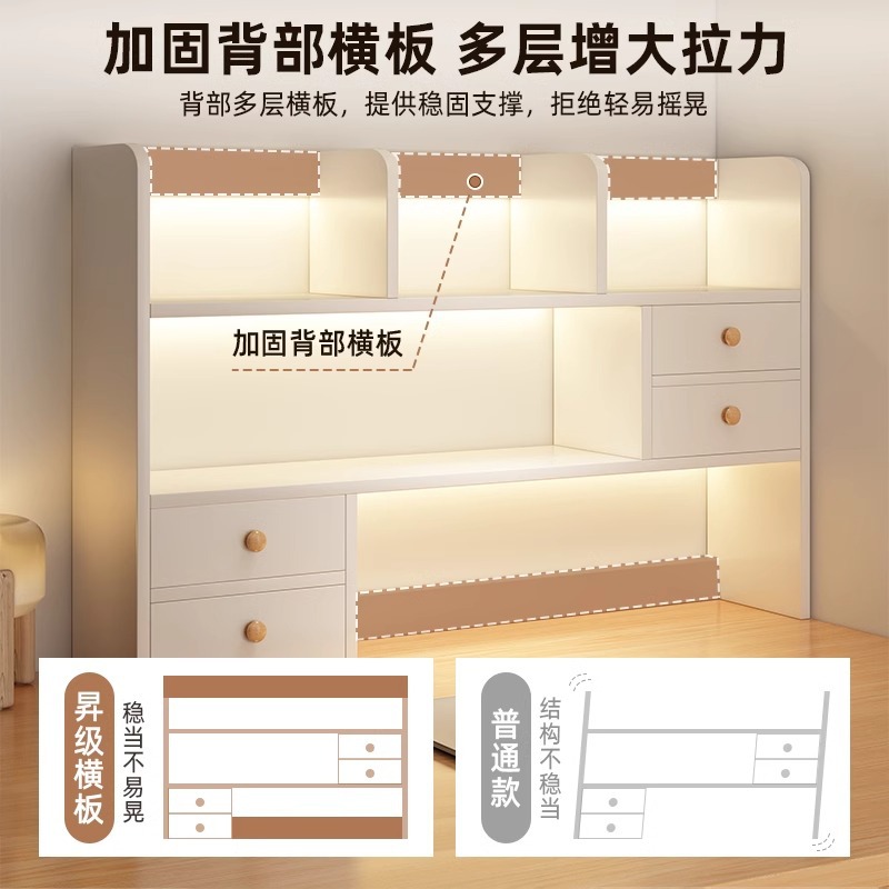 Bookshelf Desktop Storage Rack Simple Student Dormitory Multi-layer Storage Rack Office Desk Layered Rack Table Small Bookcase