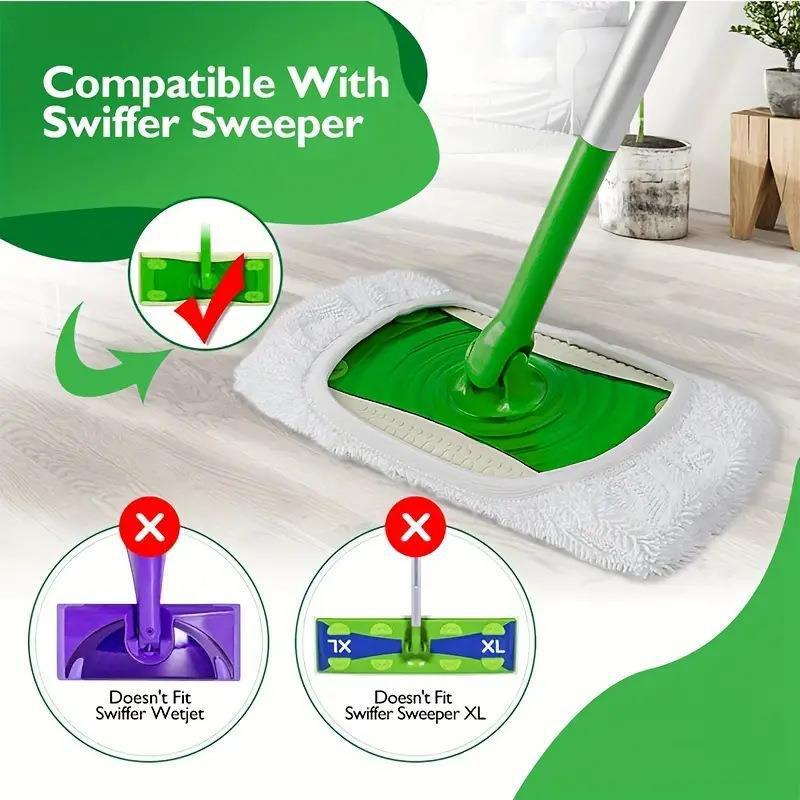 Cross-Border Swiffer Mop Cloth Cover Replacement Cloth Washable Repeatable Flat Mop Accessories Lazy Mop