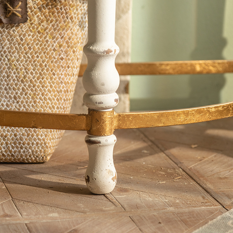 American Style Retro Style Internet Celebrated Homestay Decorative Shelf Designer Semi-circular Flower Shop Multi-color Wall Hallway Table