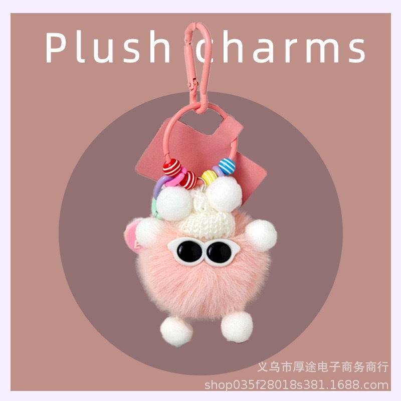 Фабричный имитация меха кролика рекса кулон плюшевая брелок мобильный телефон кулон цвет практики волшебника милый креативный кулон для сумки