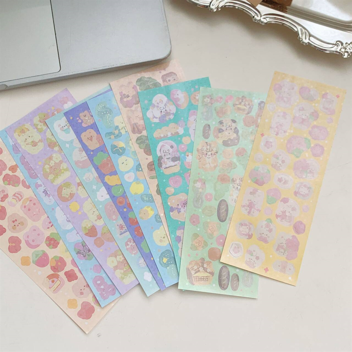Foreign Trade Wholesale Inventory Last Order Live Broadcast Supply Group Purchase ~ Cute Cartoon Text Stickers Decorative Stickers