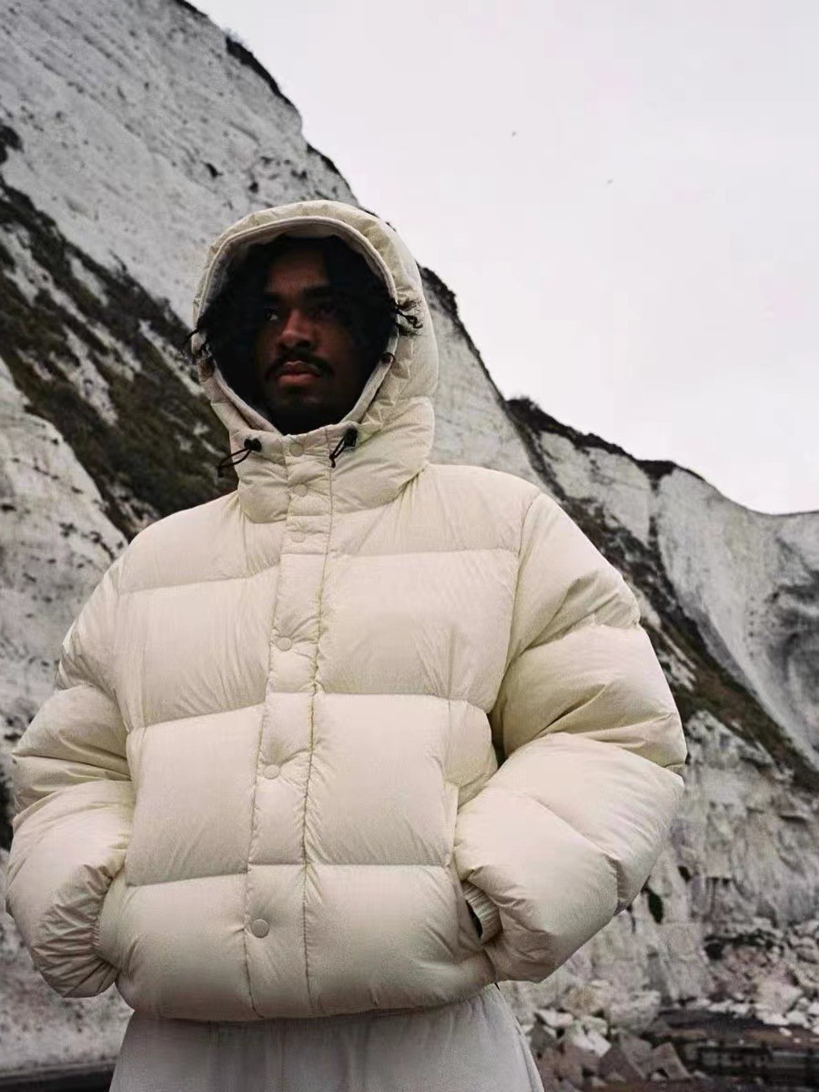 Drill Style American Street Hip-Hop Short Hooded down Jacket Men's 2024 New Trendy Brand Winter Jacket