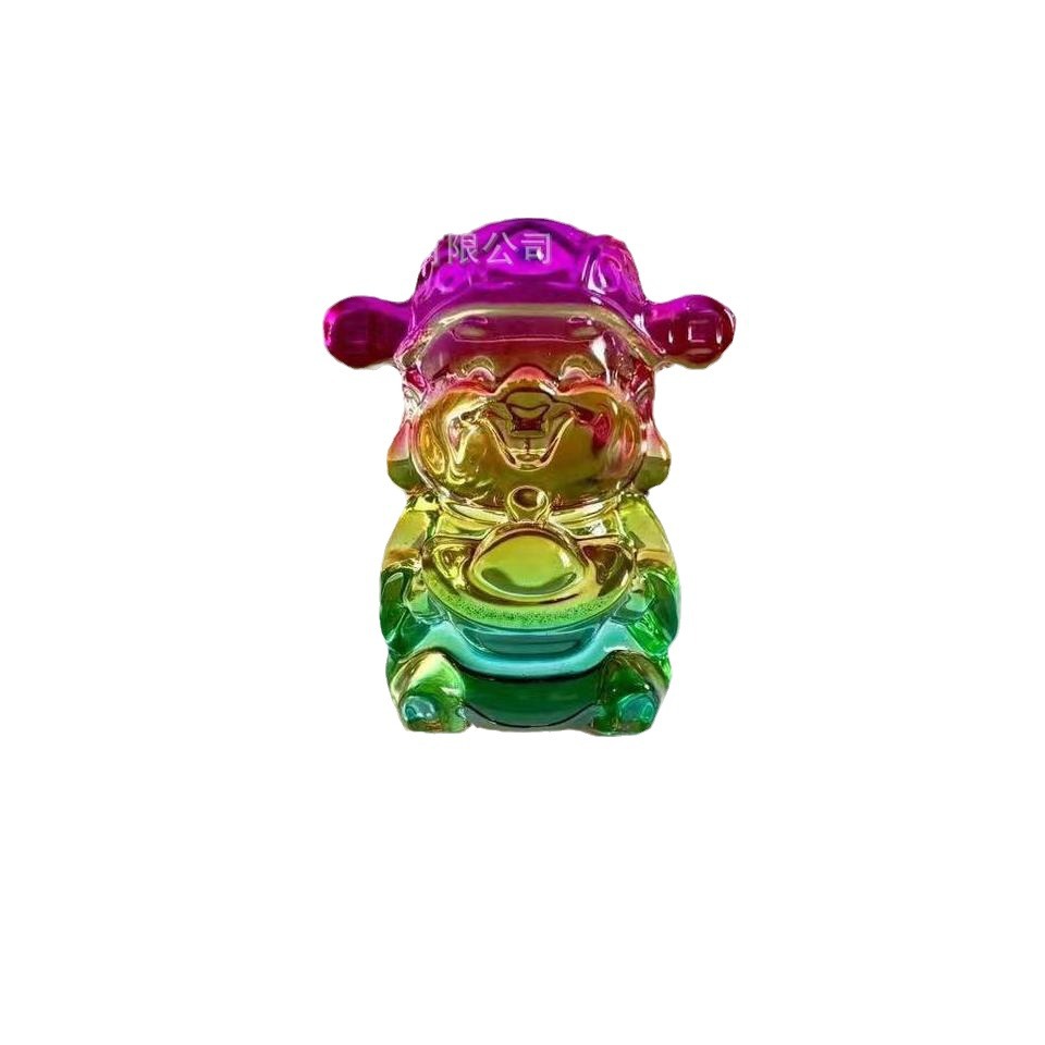 Topaz Fu Lu Shou Xi Cai Shen Cai Wu Lu Cai Ye Home Decorations Wu Fu Lin Men Glass Ornaments