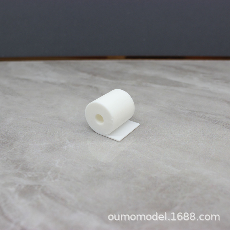 Dollhouse Miniature Food Toy Scene Model 12 Points Dollhouse Accessories Mini Tissue Roll Paper Holder