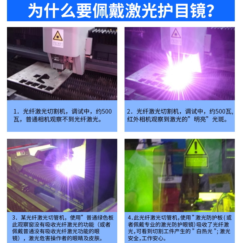 Industrial fiber laser protective glasses goggles marking engraving machine welding cutting 1064nm laser goggles