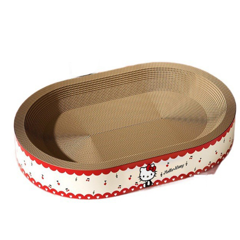 Cats Joint Big Mac Oval Cat Scratch Board Play and Sleep One-piece Super Large Cat Toy Wear-resistant Scratch-resistant Pet Supplies