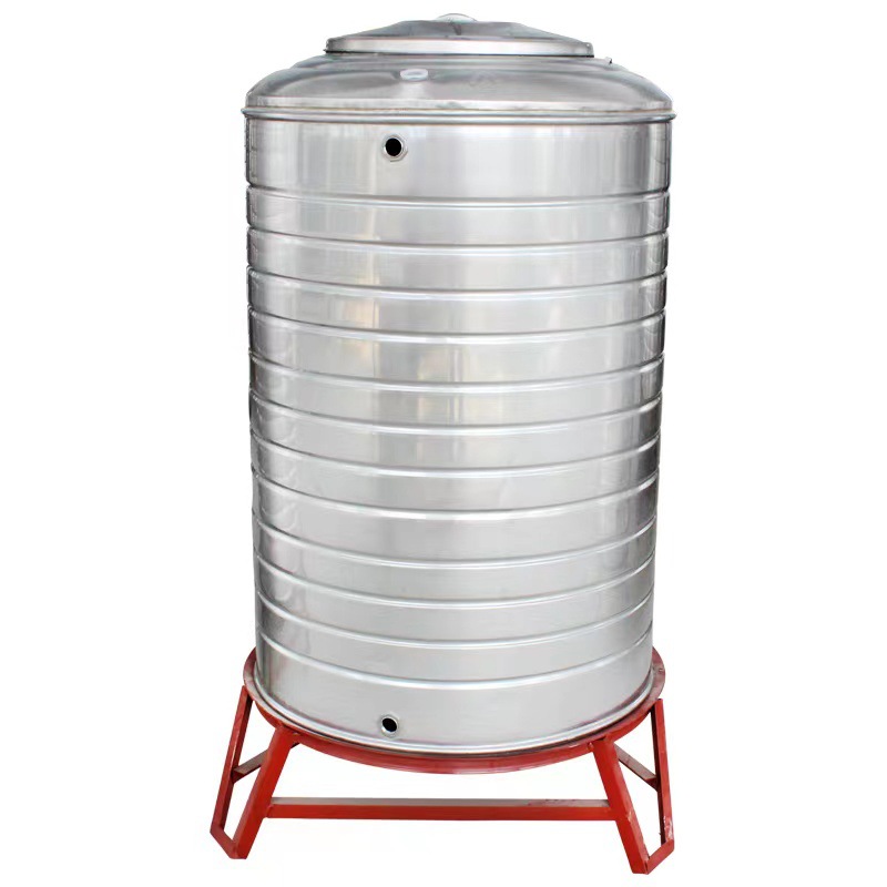 304 Stainless Steel Water Tank Water Tower Water Storage Tank Rooftop Solar Water Storage Barrel Wine Tank 1 Ton Large Capacity Thickened