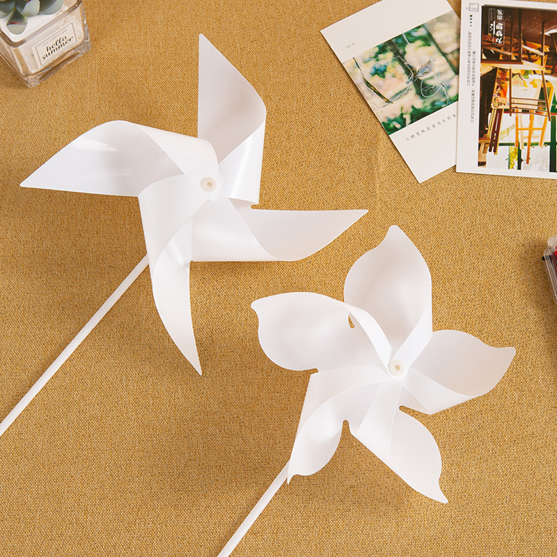 diy handmade windmill kindergarten creative painting small windmill children's toy assembly shooting photography material Windmill