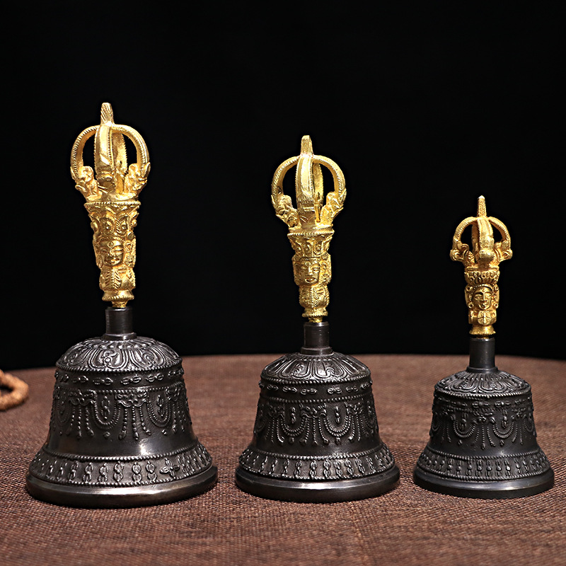 Nepal handmade copper diamond bell diamond pestle amphibious council supplies hidden bell five strands diamond pestle instrument rattle