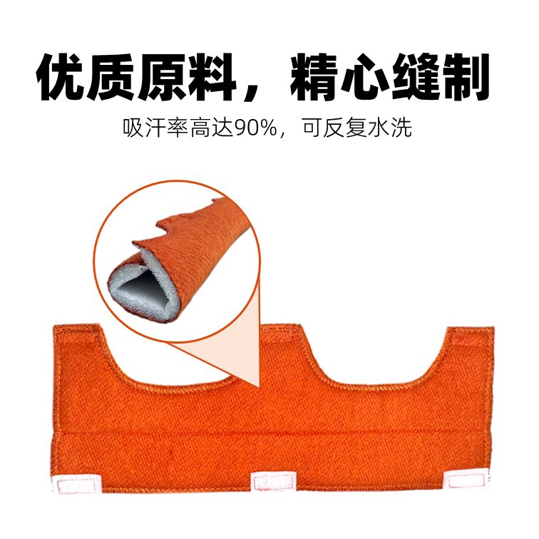 Jisike Helmet Sweat-Absorbent Pad, Breathable and Comfortable Construction Site Helmet Sweat-Absorbent Belt with Welding Mask, Fire-Proof and Flame-Retardant