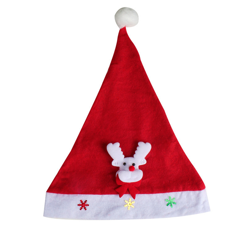 Strict selection of luminous Christmas hats Christmas gifts adult children led flash Santa Claus decorations manufacturers