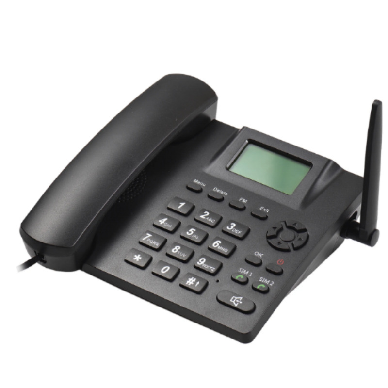Gsm Wireless Card Telephone Sim Dual Sim Business Home Landline Fm Radio Supports Multi-Language