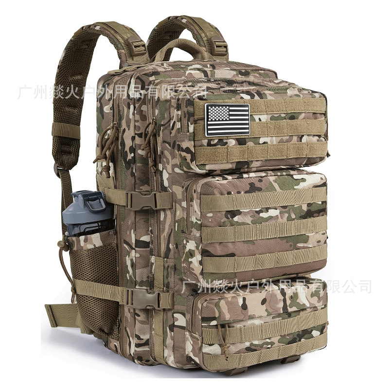 Customized 50L Large Capacity Camping Backpack Hiking Equipment Storage Tactical Backpack Outdoor Training Assault Tactical Bag
