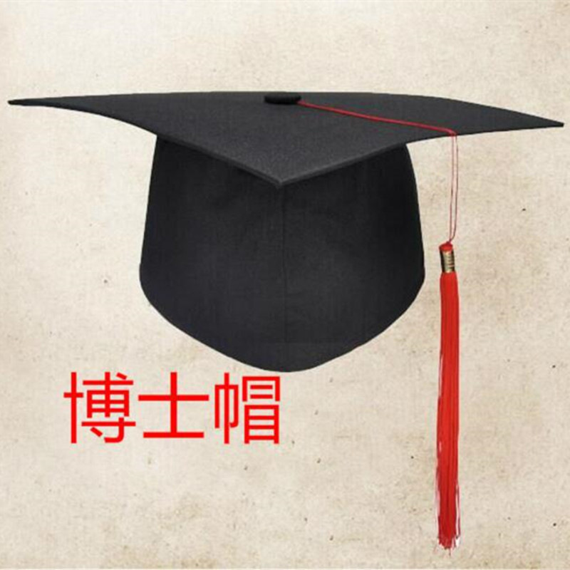 Adult Topper Doctor's Hat Graduation Ceremony Hat Bachelor's Hat 18-Year-Old Adult Topper College Student's Hat Adjustable