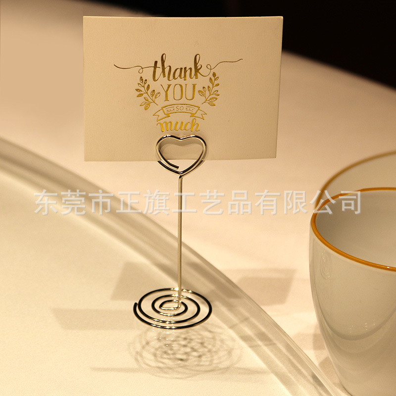 Creative 4 with seat note holder heart-shaped wedding desktop note holder round note holder Peacock round seat holder