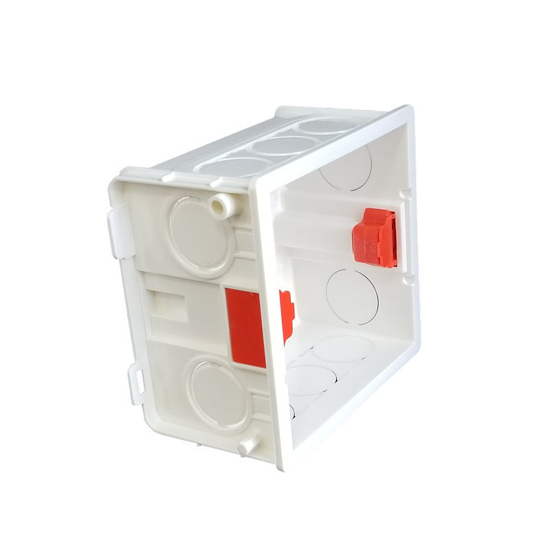 Nailhua Brand National Standard 3C with Certificate 86 Type Pvc Switch Bottom Box Concealed Junction Box Can Be Spliced for Home Decoration Embedded Box