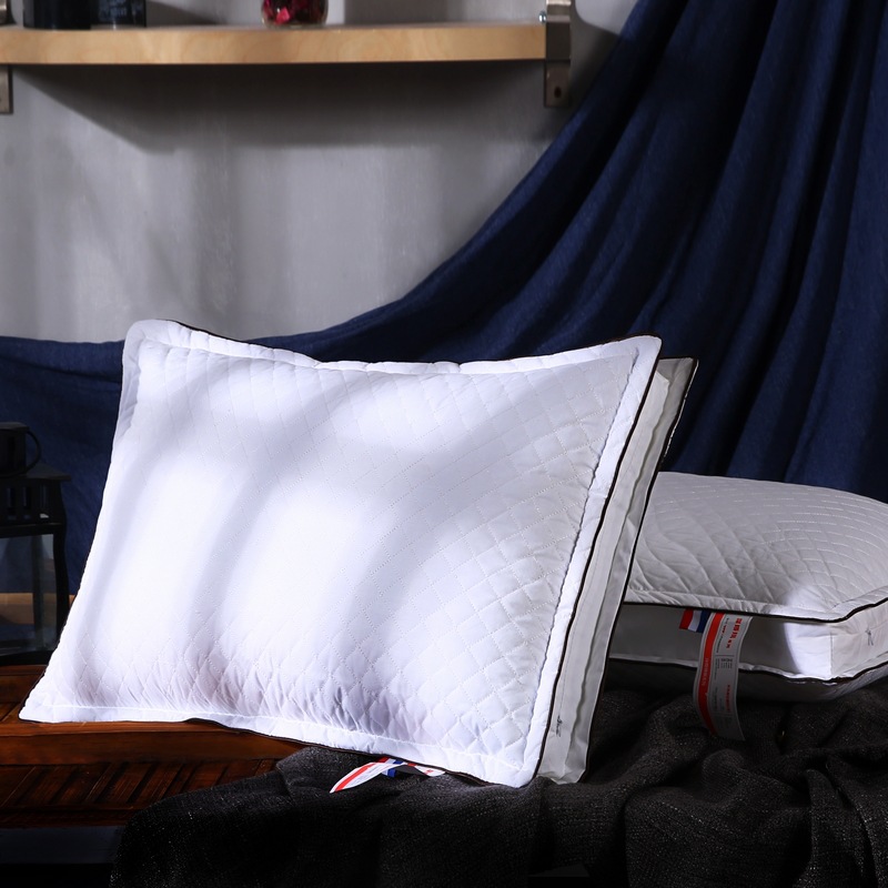 Cotton Feather Velvet Washable Pillow Pure Cotton Satin Quilted Pillow Core Hotel Single Pillow Core Compression Pillow