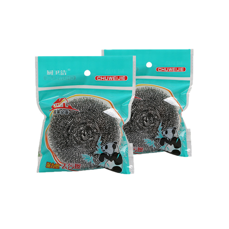 Factory large independent packaging 410 cleaning ball steel ball brush bowl artifact pot brush kitchen cleaning ball steel ball