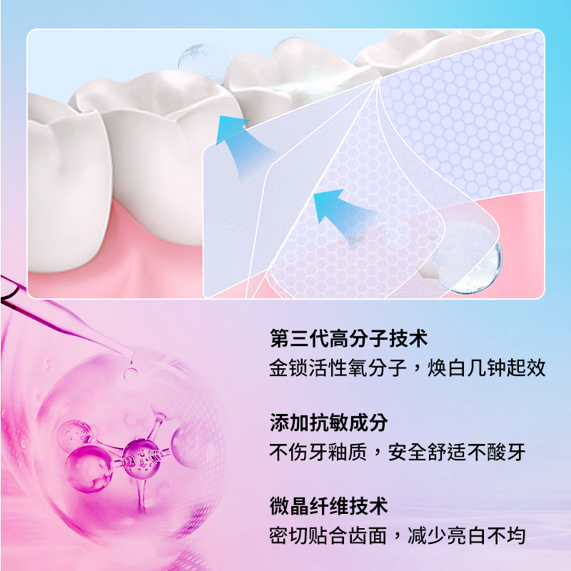 Dry Toothpaste, Tooth Whitening Patch Set, Brightening, Whitening, Removing Yellow Teeth, Gentle and Residue-Free, Cross-Border Factory Ready Stock