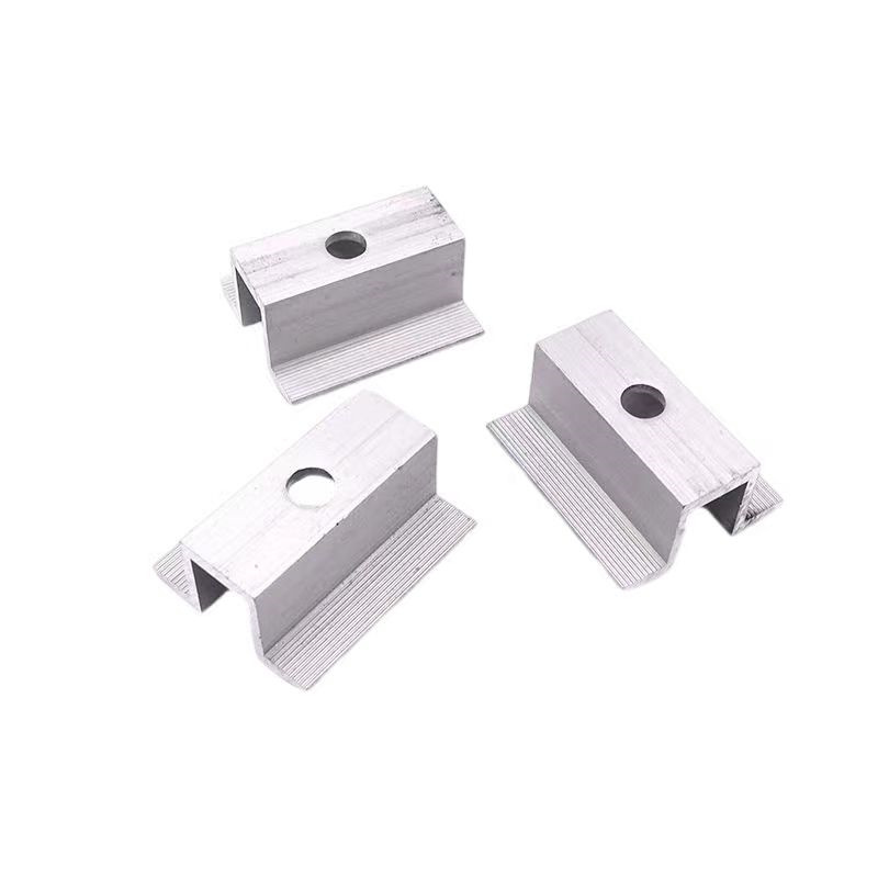 Photovoltaic Bracket Medium Pressure Edge Clamp Aluminum Alloy Clamp for Solar Panel Roof and Ground Universal