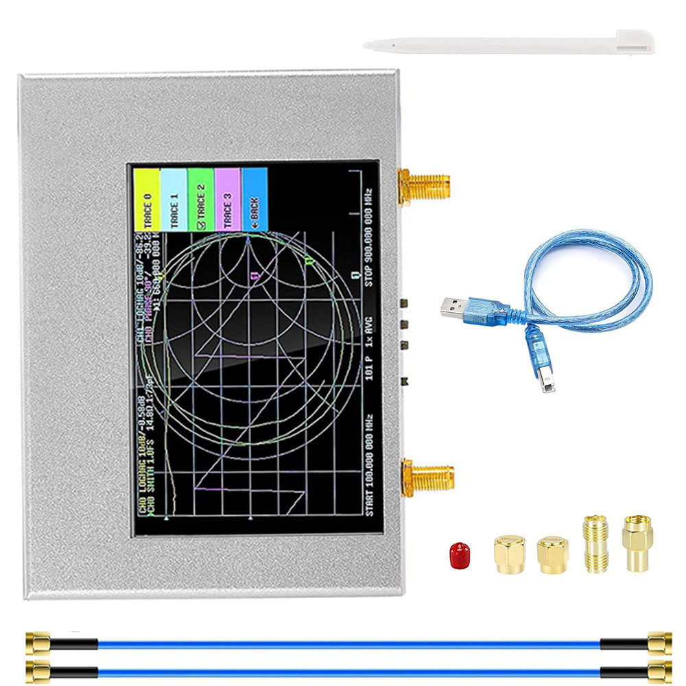4 inch vector network analyzer V2 Plus4. Measuring range: 50kHz - 4GHz
