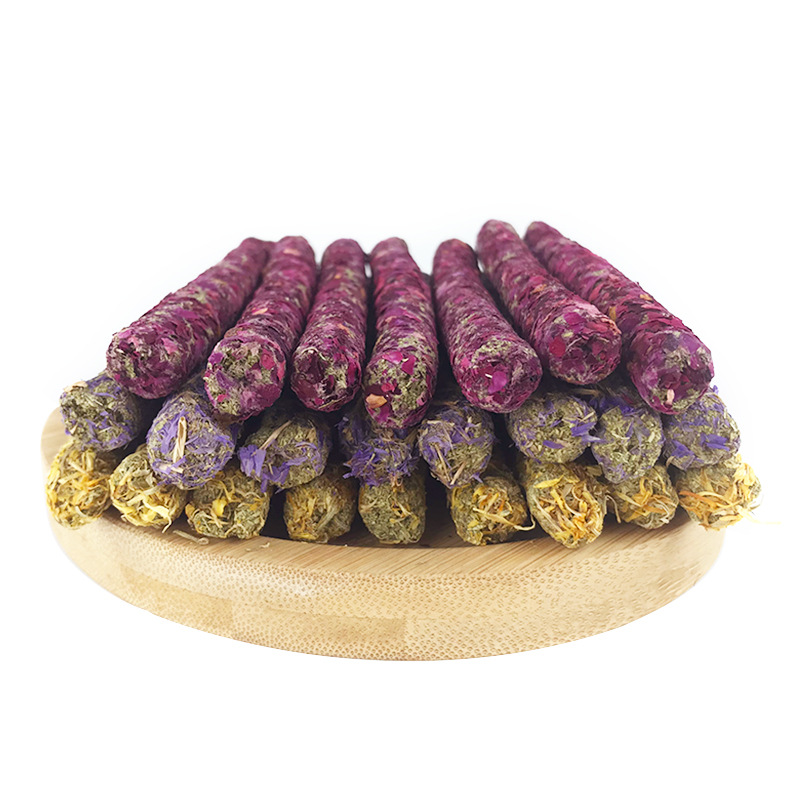 Petal Grass Chew Sticks for Rabbits, Guinea Pigs, Chinchillas, Alfalfa Grass, Timothy Grass Sticks, Chew Toys, Pet Supplies