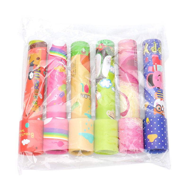 Rotatable Paper Kaleidoscope Small Children's Science and Education Toys Interior Kaleidoscope Kindergarten Primary School Gift