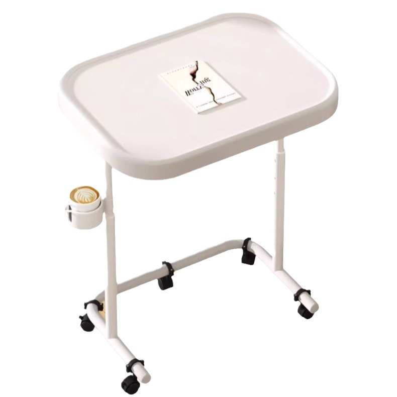 Movable Children's Study Table Student's Home Table Simple Desk Liftable Bedside Table Lifting Table for Primary School Students