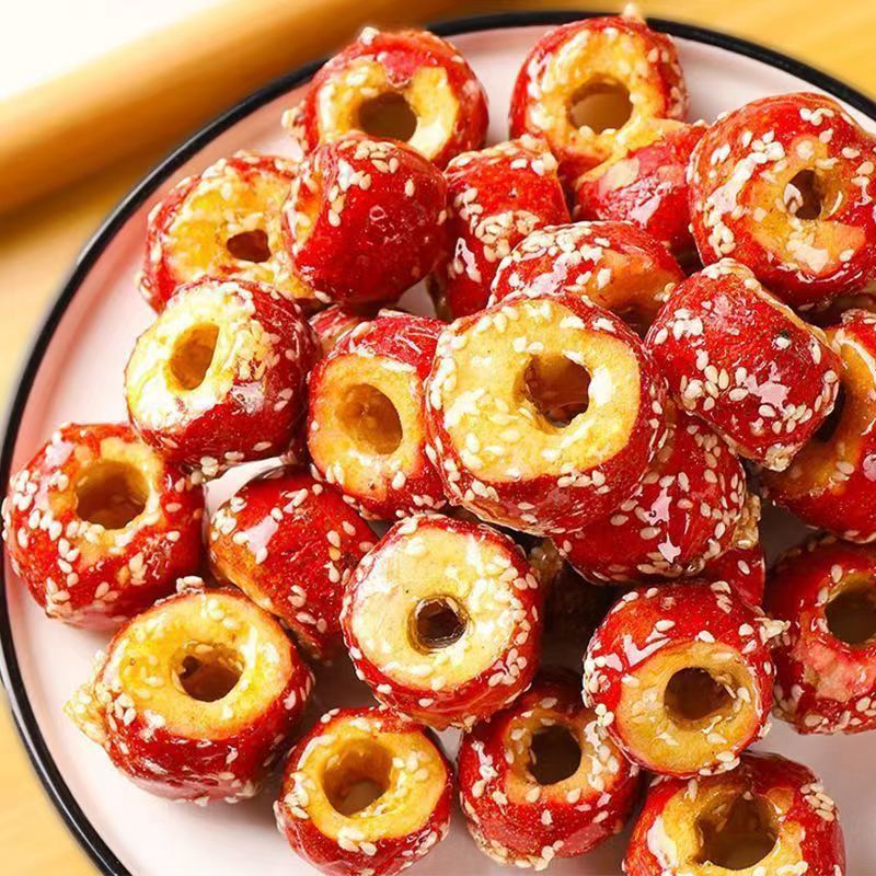 New freeze-dried hawthorn sugar gourd 250g sweet and sour tea Net red casual snack hollow sugar gourd