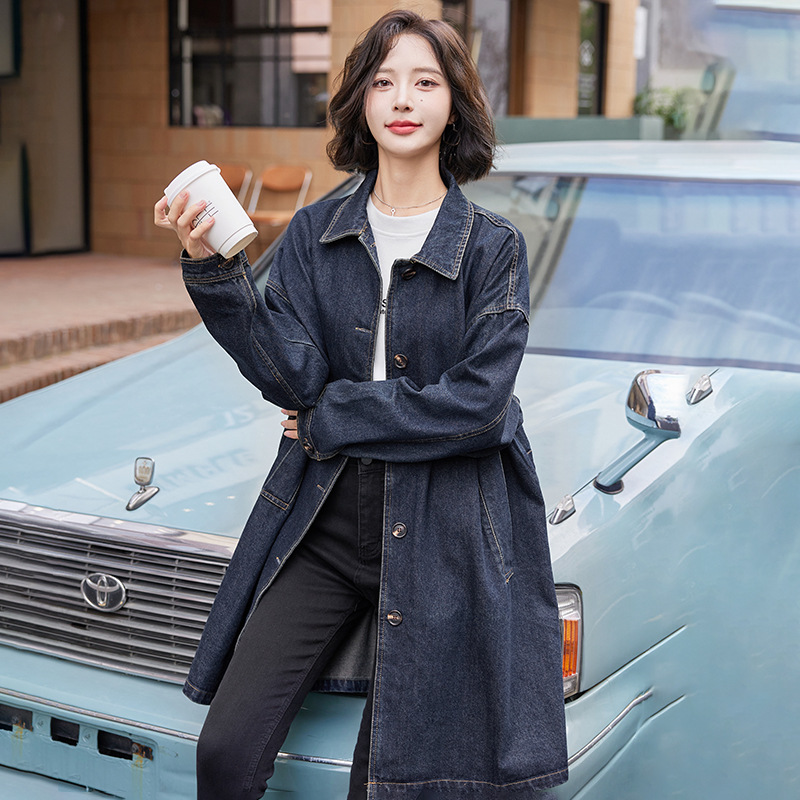 Denim Coat Women's 2025 New Explosions Spring and Autumn plus size Loose Elegant Mother Coat Early Autumn Thin Top