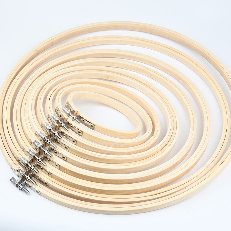 Embroidery Stretcher Cross Stitch Tool Embroider Handmade Accessories Studio Circle Embroider Stretcher Support Shelf Frame Bamboo Practical