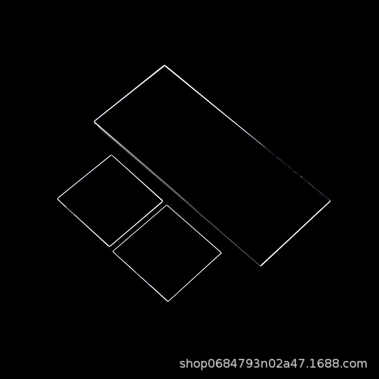 High Temperature Resistant Quartz Glass Sheet Optical Glass Round Square Special Shaped Quartz Sight Glass Observation Window High Transmittance Uv
