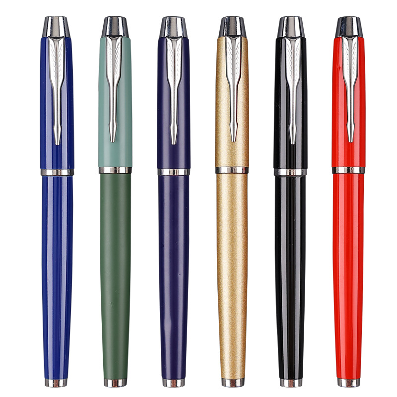 Metal Signature Baozhu Pen Company Business Office Gift Pen School Students Use Gel Pen to Support logo Production
