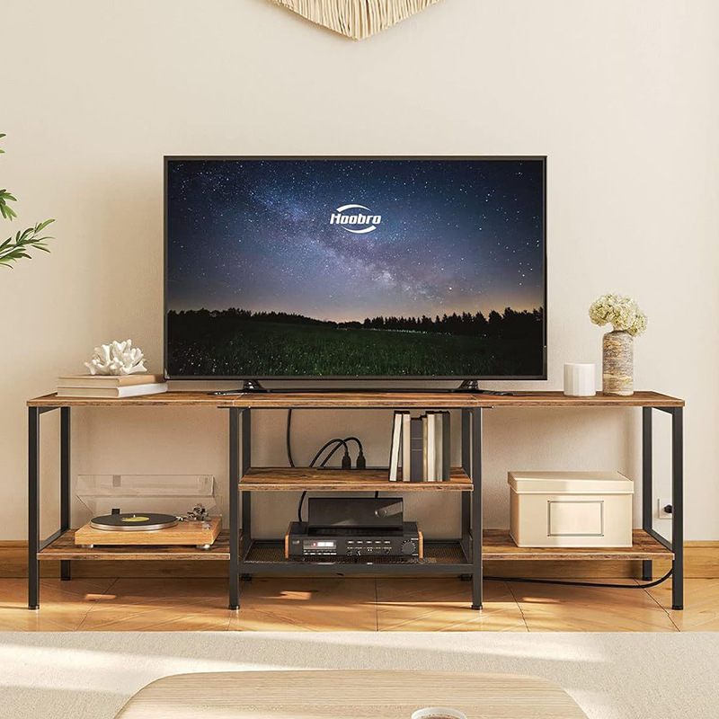 Customizable Entrance Cabinet with Samples 160cm Retro Tv Cabinet Multi-Layer Storage Rack Balcony Flower Rack Living Room Tv Rack