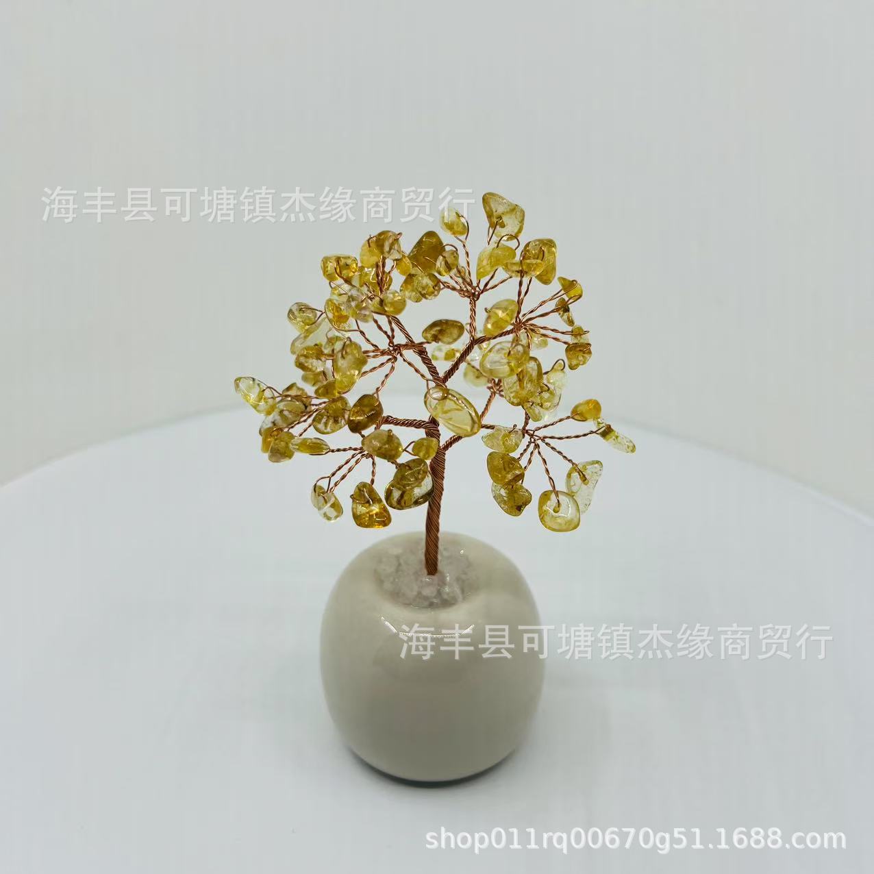 Crystal Tree Ornaments Office Desktop Fortune Tree Home Decoration Housewarming Gift Amethyst Tree