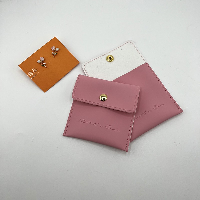 Jewelry Bag Leather Purse Velvet Bag Snap Bag Thickeneded Velvet Ring Necklace Jewelry Bag Custom Bag