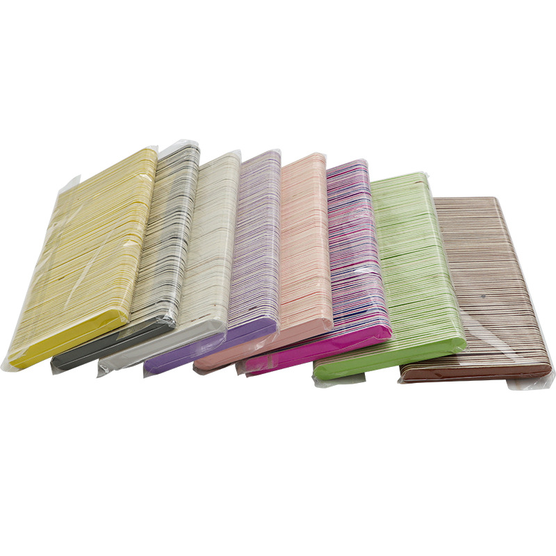 Double-sided Ultra-thin Manicure Frustration Color Nail Grinding Strip Nail File One-time Wear Armor Matching Grinding Strip