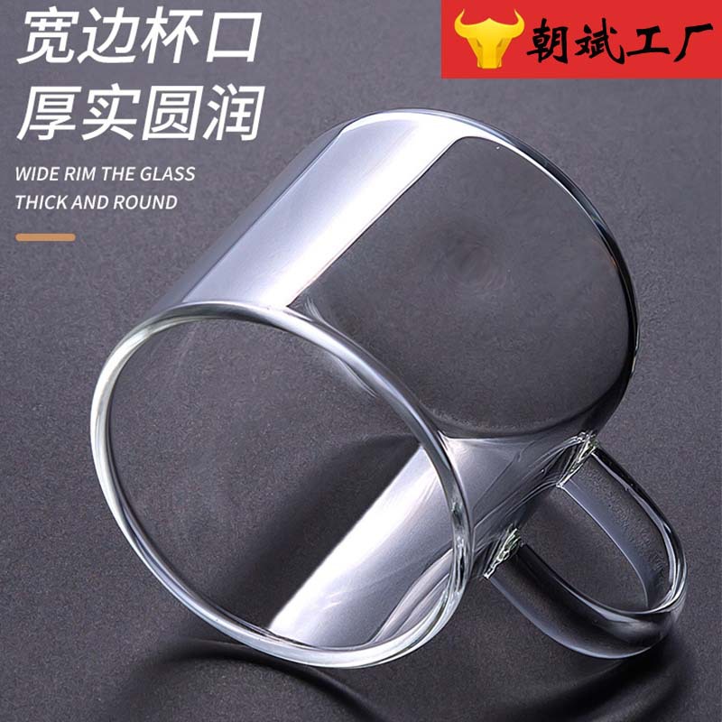 Spot Wholesale Heat-Resistant Glass Tea Cup Transparent Handmade Coffee Flower Tea Cup Heat-Resistant Glass Tea Scent Cup