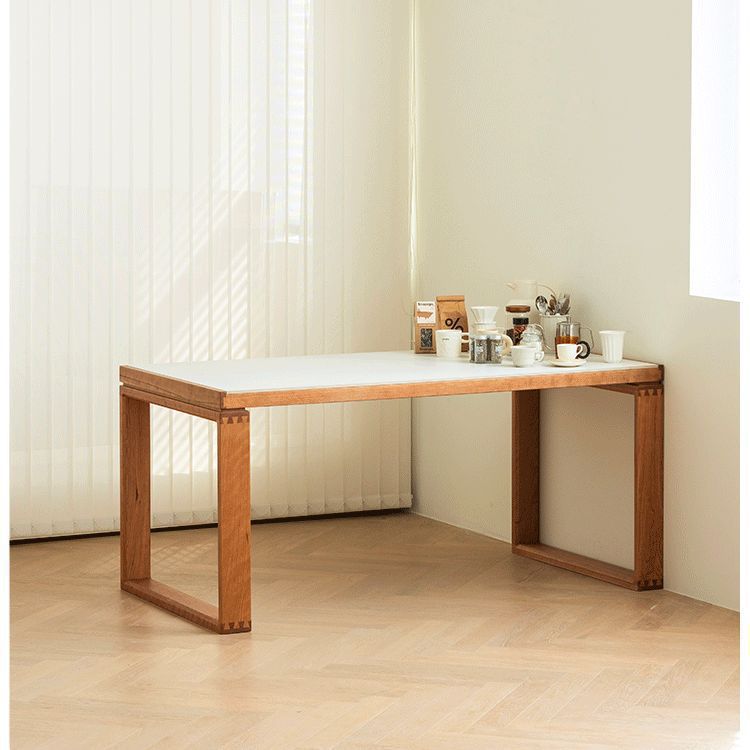 Japanese Style Cherry Wood Sideboard Full Solid Wood Rock Board Dining Table Sideboard Integrated Storage Storage Small Apartment Sideboard Thin Cabinet