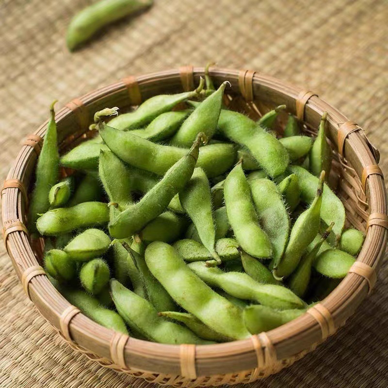 Edamame Fresh Edamame Vegetables Branch Beans Edamame Green Beans Barbecue Cooking Catering Ingredients 500g Commercial