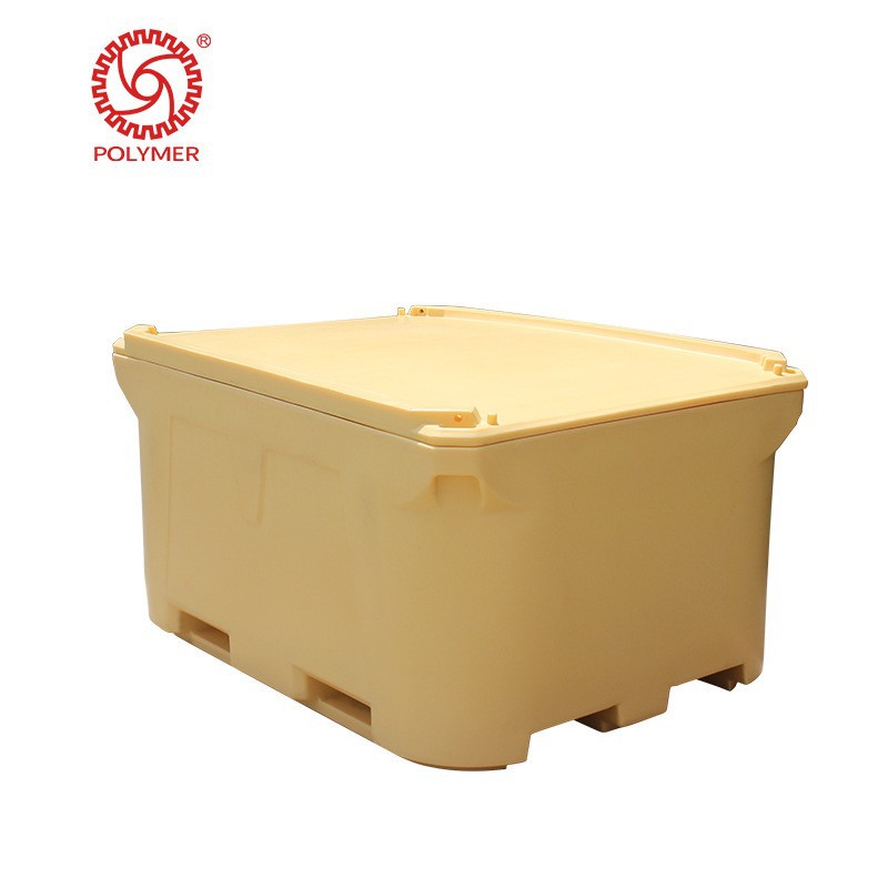 Factory Direct Sales Seafood Transportation Outdoor Double-Layer Thickened Seafood Insulated Box Large Capacity 1000L Rotational Molding Insulated Box