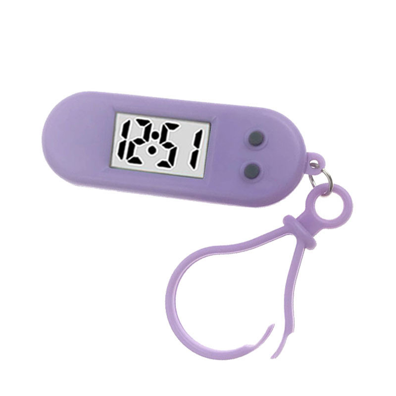 Keychain Pendant Digital Clock Lcd Clock Digital Display Clock Student Exam Digital Watch Compact Mini Portable Hanging Watch
