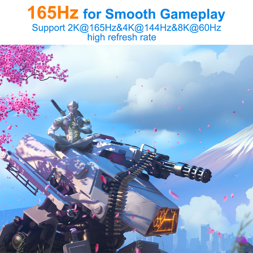 Dp to Dp Cable Displayport Cable Version 1.4 8Kdp Cable Male to Male Computer Monitor Same Screen Cable