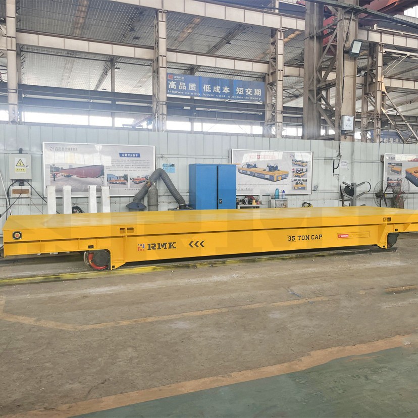 Heavy-Duty Steel Mill Track Electric Flatbed Truck, Steel Water and Steel Slag Transfer Flatbed Truck, High-Precision and High-Temperature Resistant Ladle Truck